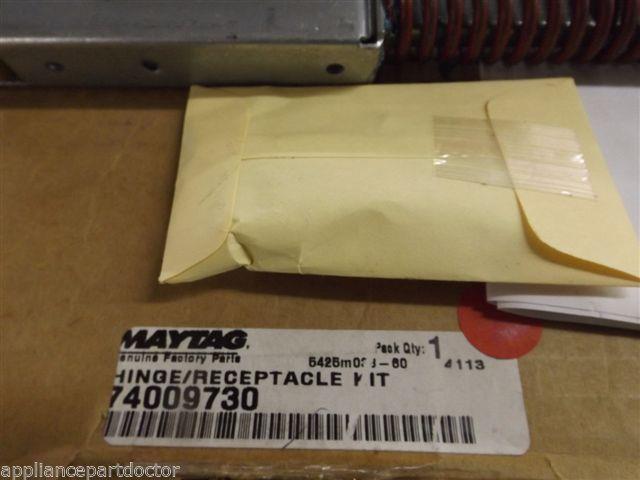Maytag Stove 74009730 Hinge, Receptacle Kit NEW IN BOX Maytag Stove 74009730 Hinge, Receptacle Kit NEW IN BOX